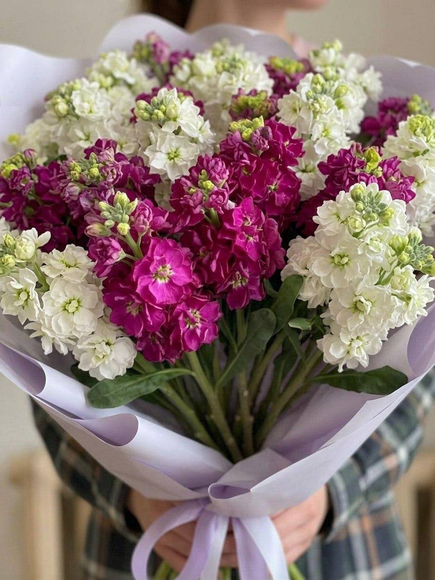 Моно-букет из маттиолы
